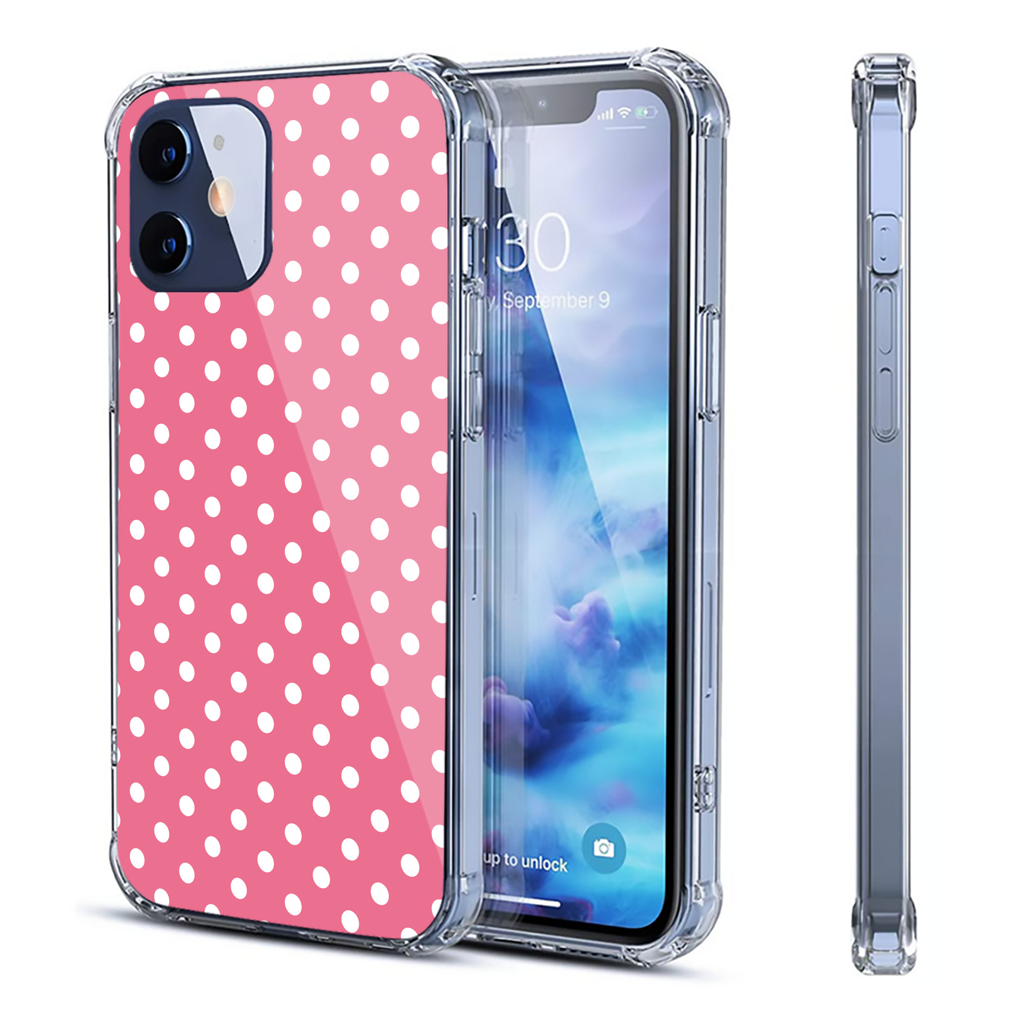 （画像用） Hello Kitty ハローキティ 【iPhone 12シリーズ対応】透明スマホケース（クリアソフトケース）